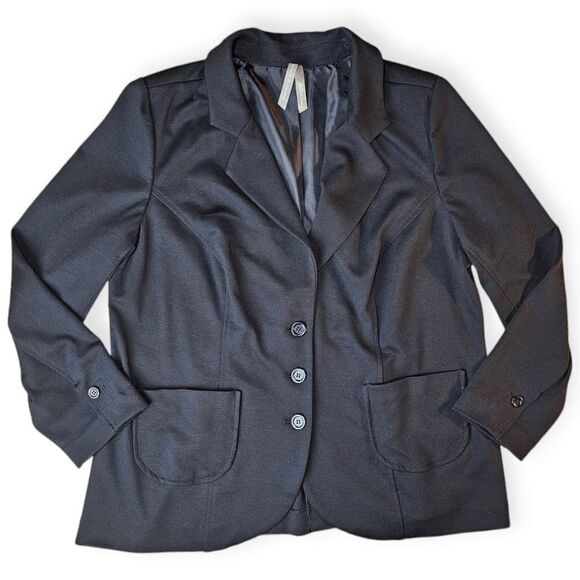 Penningtons Black Stretch Relaxed Fit Blazer Size 20 - Picture 2 of 15